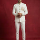 Japanese Embroidered Indo-Western Set ( 50JIND 156White S )