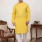 Floral Printed Kurta with Pyjama for Men