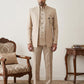 Men's Cotton Blend Embroidered Indo-Western Set