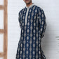 Festival Silk Blend Embroidered Kurtas ( ANMKO 276Navy )  [RT] [N-6]