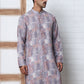 Thread Work & Printed Cotton Blend Kurtas ( ANMKO 297Grey )  [RT] [D-3]