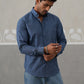 Cotton Blend Solid Casual Shirt for Men ( RDSH 032Blue )