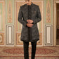 Men Black Embroidered Indo-Western Set ( 50JIND 124Black S )
