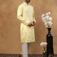 Silk Blend Mirror Work Embroidered Kurta ( HOPKO 015Yellow )  [RT] [P-2]