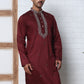 Embroidered Silk-Blend Kurtas ( ANMKO 292Maroon )
