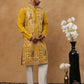 Men Festive Silk Blend Embroidered Kurta ( HOPKO 002Mustard )  [RT] [O-1]