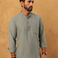 Solid Casual Short Kurta for Men ( ANMKO 304Grey )