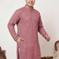 Magenta Embroidered and Sequence Kurta