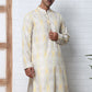 Thread Work & Printed Silk Blend Kurtas ( ANMKO 279Yellow )  [RT] [L-3]