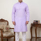 Floral Printed Kurta with Pyjama for Men