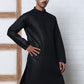 Solid Kurta for Men ( ANMKO 273Black )  [RT] [H-3]