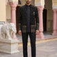 Men's Velvet Embroidered Indo-Western Set