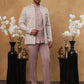 Men's Lavender Embroidered Indo-Western Set ( 50JIND 101 Lavender )