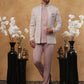 Men's Lavender Embroidered Indo-Western Set ( 50JIND 101 Lavender )