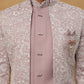 Men's Lavender Embroidered Indo-Western Set ( 50JIND 101 Lavender )