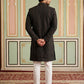 Men Embroidered Indo-Western Sherwani Set ( 50JIND 103Maroon S )