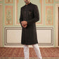 Men Embroidered Indo-Western Sherwani Set ( 50JIND 103Maroon S )