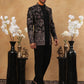 Men's Royal Heritage Elephant & Bird Embroidered Indo Western Set ( 50JIND 110 Purple )