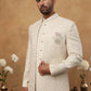 Men’s Embroidered Indo-Western Set ( 50JIIND 114Cream )