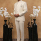 Men’s Embroidered Indo-Western Set ( 50JIIND 114Cream )