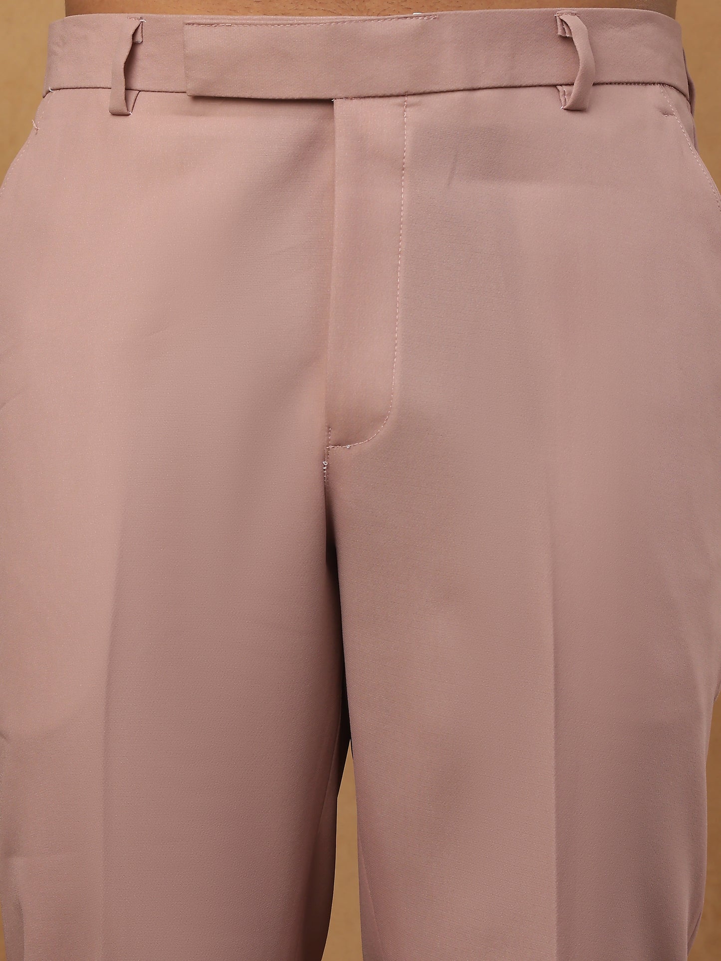 Men's Dusty Pink & Silver Embroidered Indo-Western Set ( 50JIND 114 Magenta )