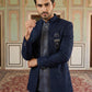 Men’s Embroidered Indo-Western Set ( 50JIND 132Navy S )