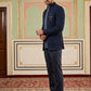 Men’s Embroidered Indo-Western Set ( 50JIND 132Navy S )
