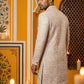 Silk Blend Embroidered Sherwani Set ( 50JIND 136Pink S )
