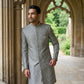Men Premium Woven Design Sherwani Set ( 50JIND 138Olive S )