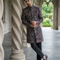 Ethnic Velvet Embroidered Sherwani Set ( 50JIND 142Black S )