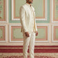 Cotton Blend Textured Indo-Western Set ( 50JIND 143Cream S )