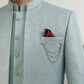 Cotton Blend Textured Indo-Western Set ( 50JIND 143Sky S )