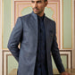 Designer Cotton Blend Sherwani Set ( 50JIND 144Navy S )