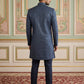 Designer Cotton Blend Sherwani Set ( 50JIND 144Navy S )