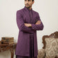 Designer Cotton Blend Indo-Western Set ( 50JIND 144Wine S )