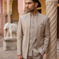 Men’s Premium Embroidered Indo-Western Set ( 50JIND 147Beige S )