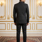 Men’s Premium Embroidered Indo-Western Set ( 50JIND 147Black S )