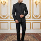 Men’s Premium Embroidered Indo-Western Set ( 50JIND 147Black S )