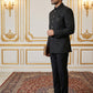 Men’s Premium Embroidered Indo-Western Set ( 50JIND 147Black S )