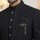 Men’s Premium Embroidered Indo-Western Set ( 50JIND 147Black S )