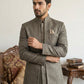 Cotton Blend Textured Indo-Western Set ( 50JIND 150Brown S )