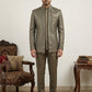 Cotton Blend Textured Indo-Western Set ( 50JIND 150Brown S )