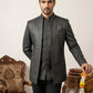 Cotton Blend Textured Indo-Western Set ( 50JIND 150Grey S )
