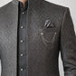 Cotton Blend Textured Indo-Western Set ( 50JIND 150Grey S )
