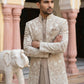 Japanese Embroidered Indo-Western Set ( 50JIND 151Brown S )