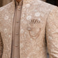 Japanese Embroidered Indo-Western Set ( 50JIND 151Brown S )