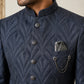 Woven Design Jacquard Indo-Western Set