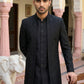 Silk Embroidered Indo-Western Set ( 50JIND 154Black S )