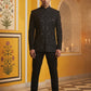 Japanese Embroidered Indo-Western Set ( 50JIND 160Black S )