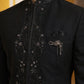 Japanese Embroidered Indo-Western Set ( 50JIND 160Black S )